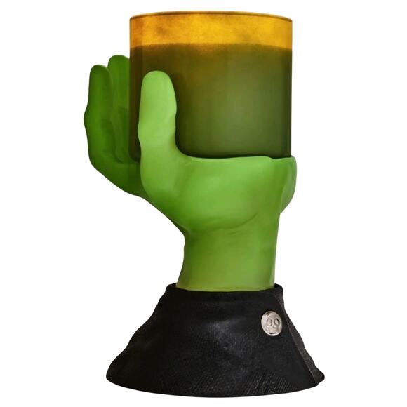 2025 Bath‎ & Body Works Halloween Glow-in-the-Dark Franken Hand Pedestal Spooky - Picture 1 of 1